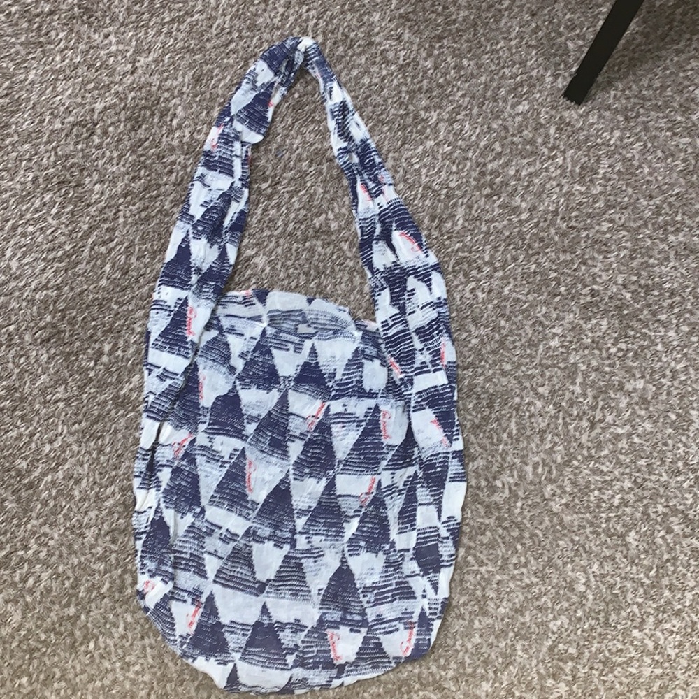 Free People Reusable Bag Muslin Graphic Print Hobo One Strap - Picture 3 of 3